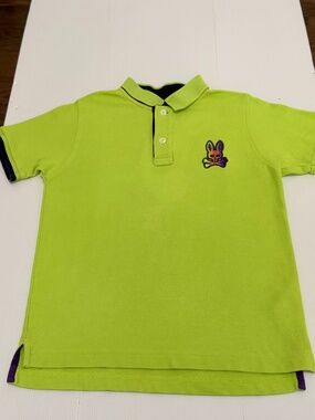 PSYCHO BUNNY-DYLAN BUNNY BOY’S POLO. Size M (10/12)